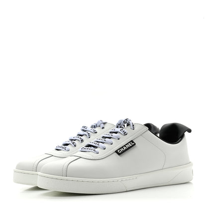Chanel Calfskin CC Womens Sneakers 36.5 White 3 of 11