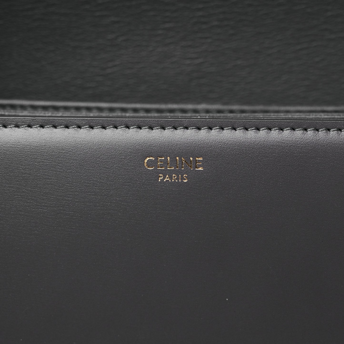 Shiny Calfskin Medium Triomphe Grey