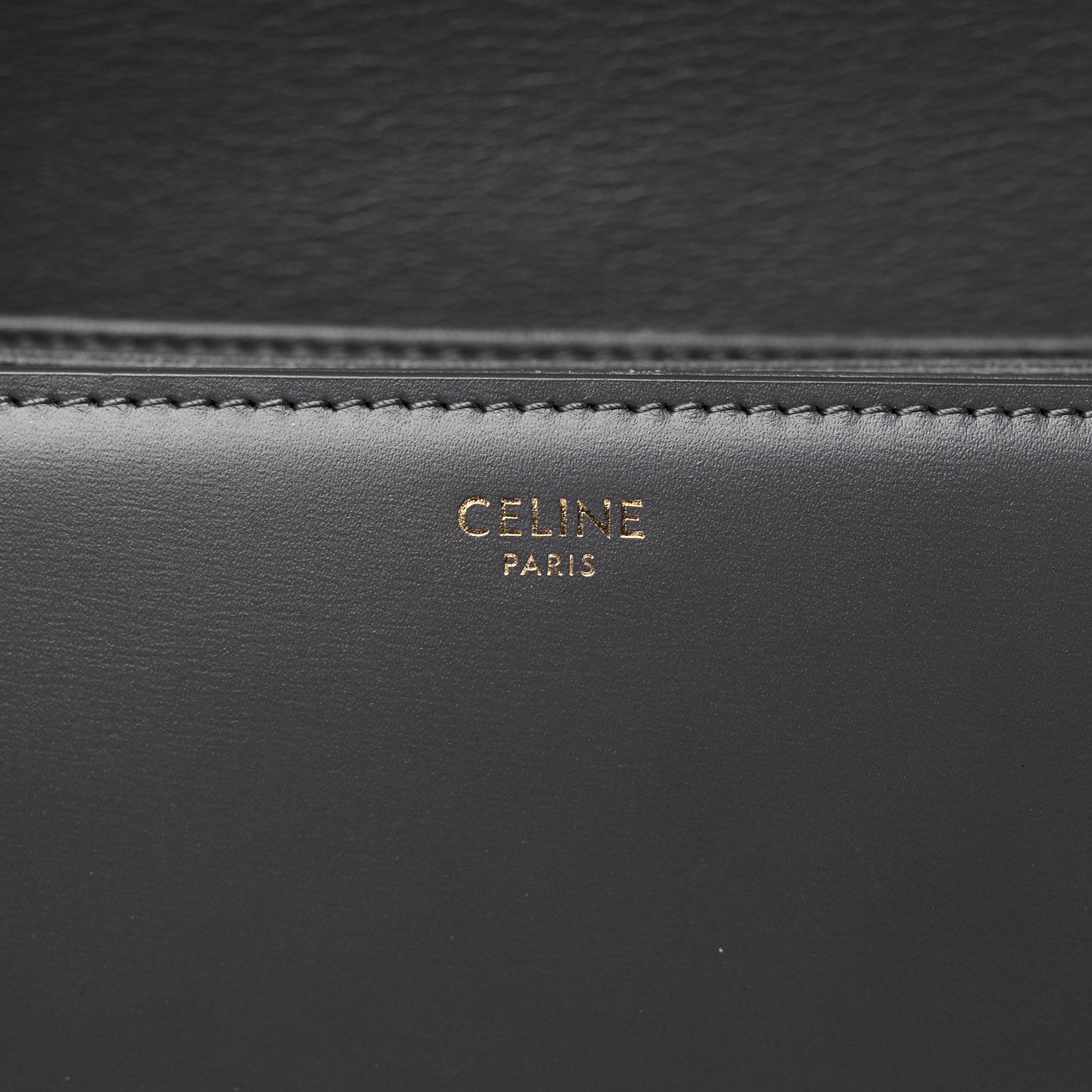 Celine Shiny Calfskin Medium Triomphe Grey 6 of 21