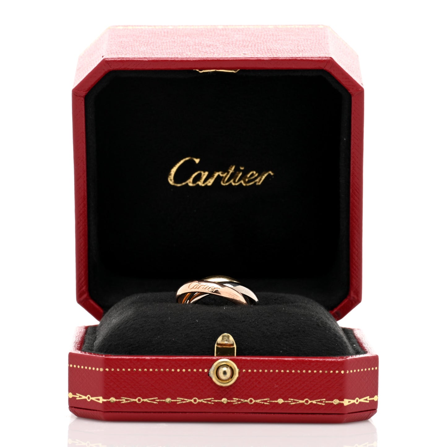 18K Pink Yellow White Gold Classic Trinity Ring 47 4
