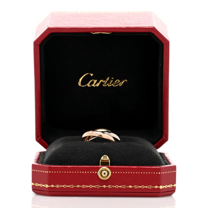 Cartier 18K Pink Yellow White Gold Classic Trinity Ring 47 4 5 of 5