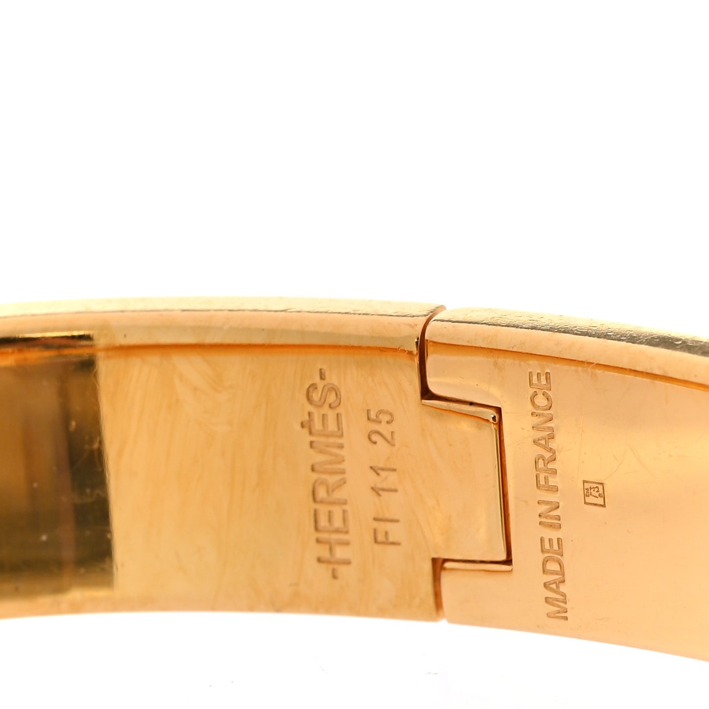Enamel Narrow Clic Clac H Bracelet PM White