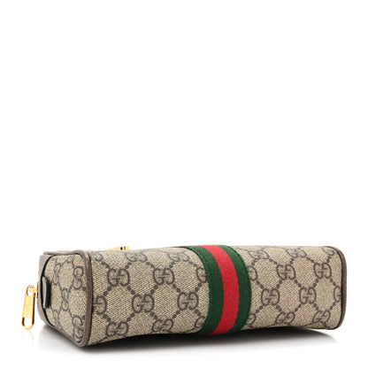 Gucci GG Supreme Monogram Web Small Ophidia Belt Bag 85 34 Dark Brown 4 of 11