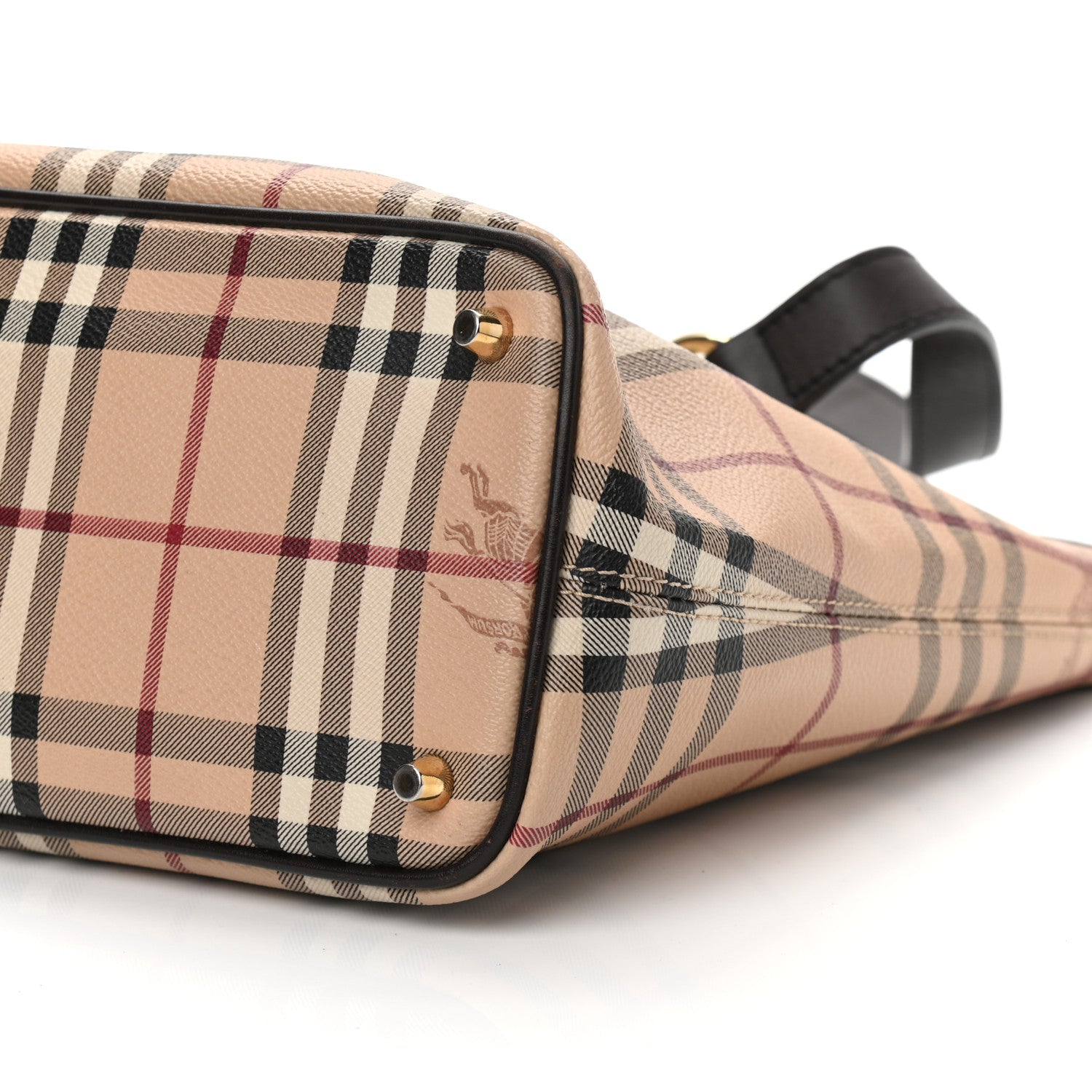 Burberry Haymarket Check Medium Regent Tote Chocolate 10 of 11