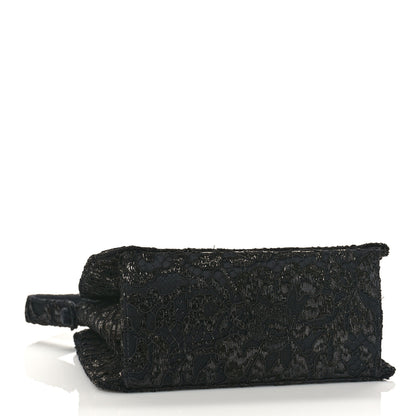Chanel Lace Satin CC Top Handle Black 4 of 10