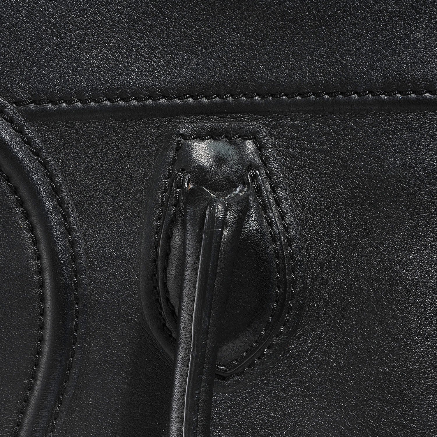 Celine Supple Calfskin Medium Phantom Luggage Black 6 of 9