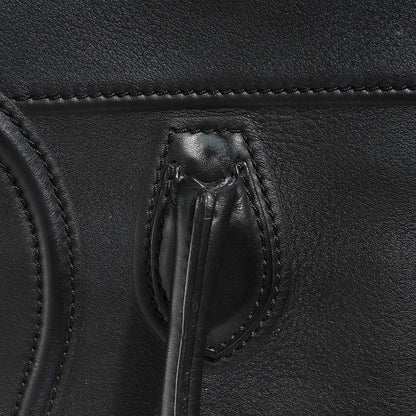 Celine Supple Calfskin Medium Phantom Luggage Black 6 of 9