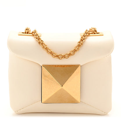 Valentino Garavani Nappa Micro One Stud Chain Bag Ivory 1 of 10