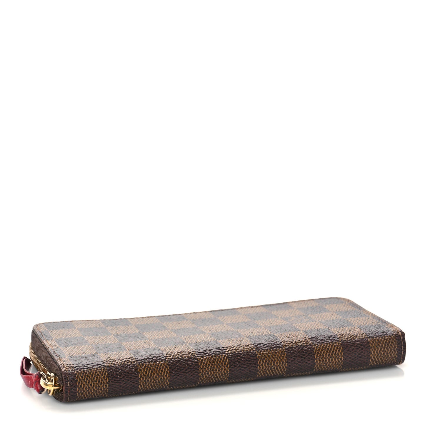 Damier Ebene Clemence Wallet Cherry