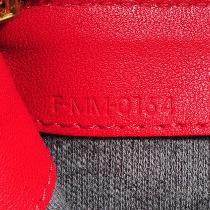 Celine Lambskin Large Trio Crossbody Bag Vermillion 8 of 8