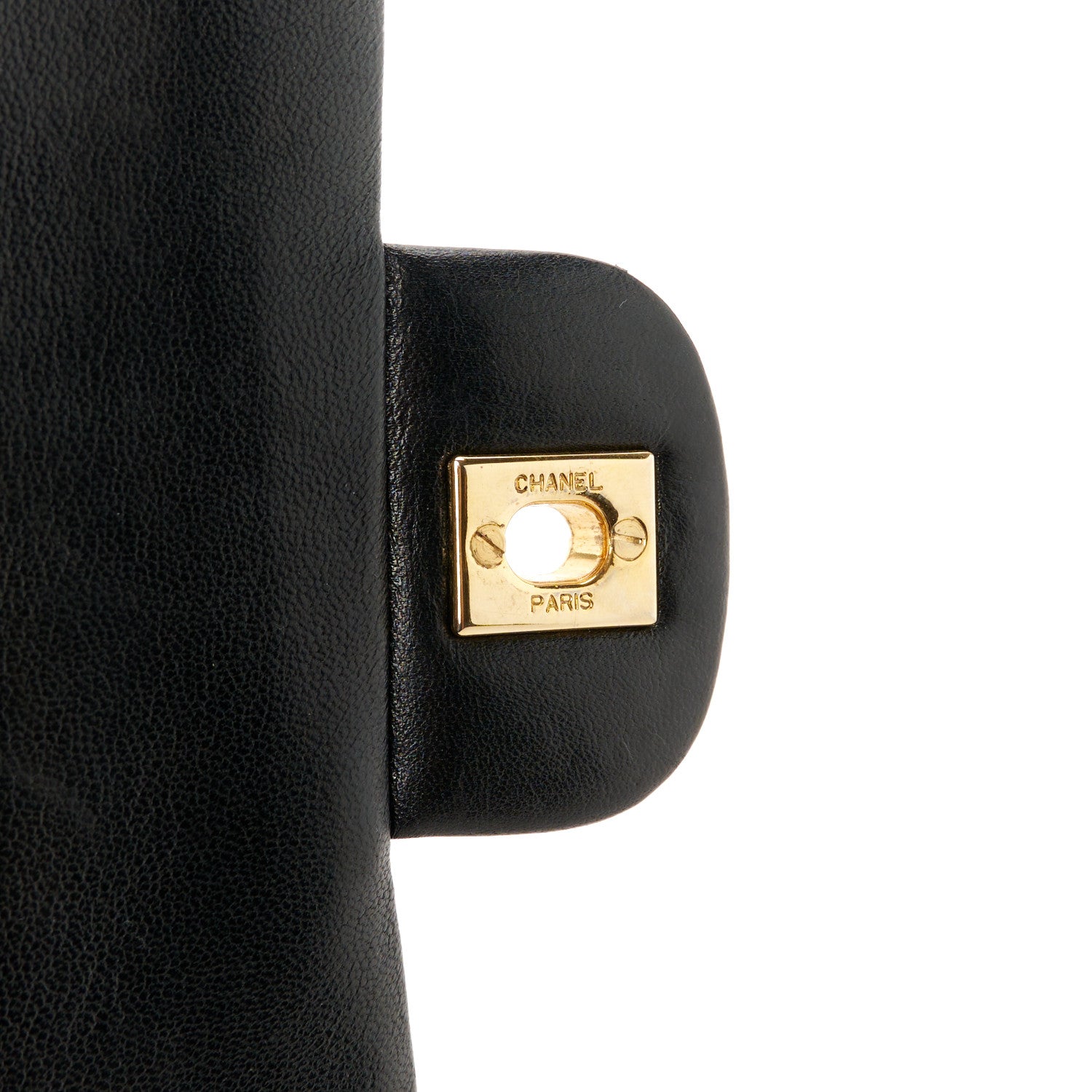 Chanel Lambskin Quilted Medium Double Flap Black 7 of 12