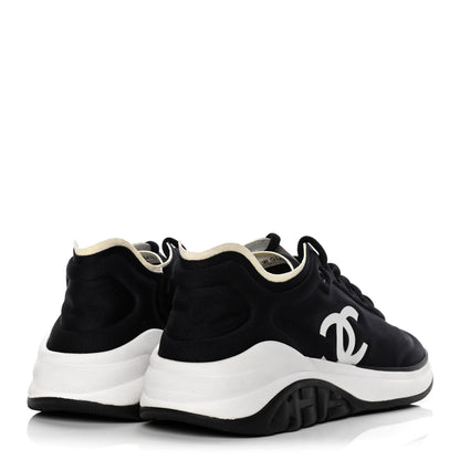 Chanel Lycra CC Sneakers 39 Black 3 of 5