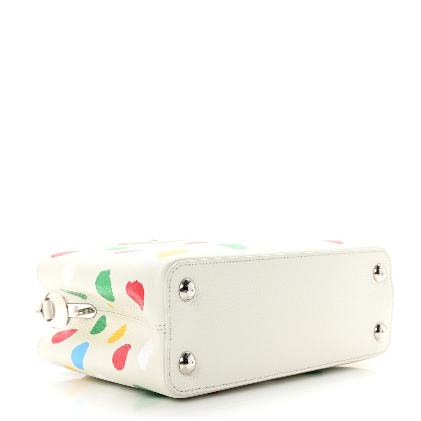LV X YK Taurillon Capucines BB White