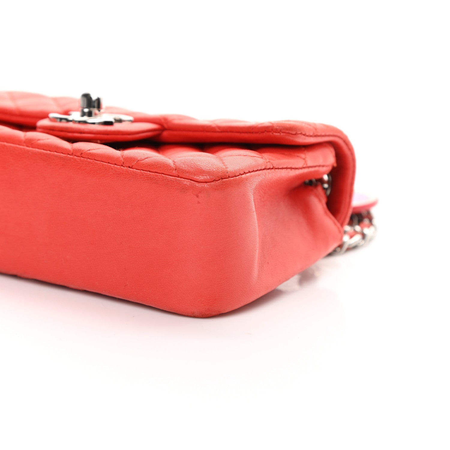 Chanel Lambskin Quilted Ladybug Extra Mini Flap Red 10 of 14