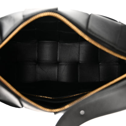 Bottega Veneta Lambskin Maxi Intrecciato Brick Cassette Bag Black 5 of 15