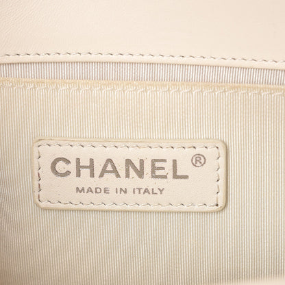 Chanel Lambskin Quilted Medium Boy Flap White 7 of 14