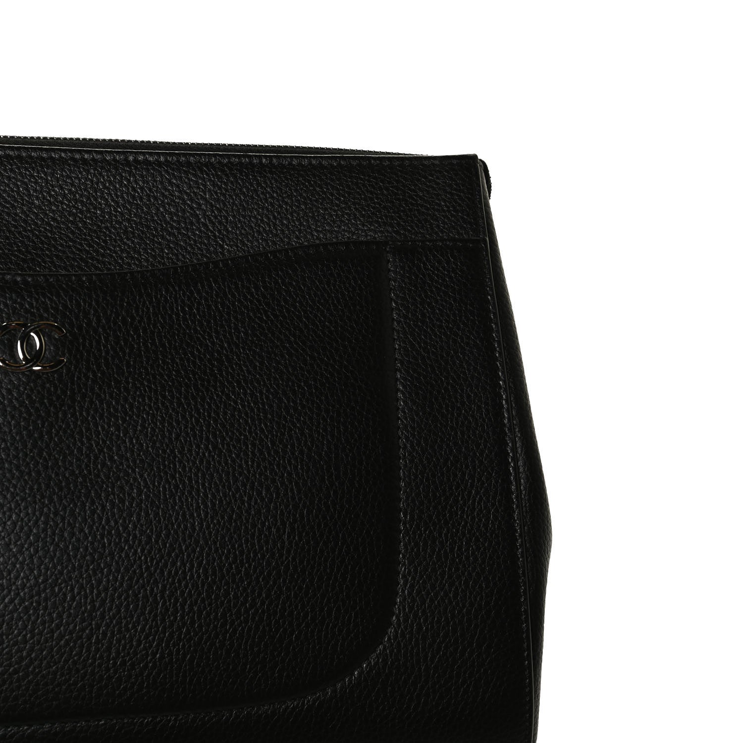 Chanel Grained Calfskin Large Neo Executive Cosmetic Case Black 10 of 12