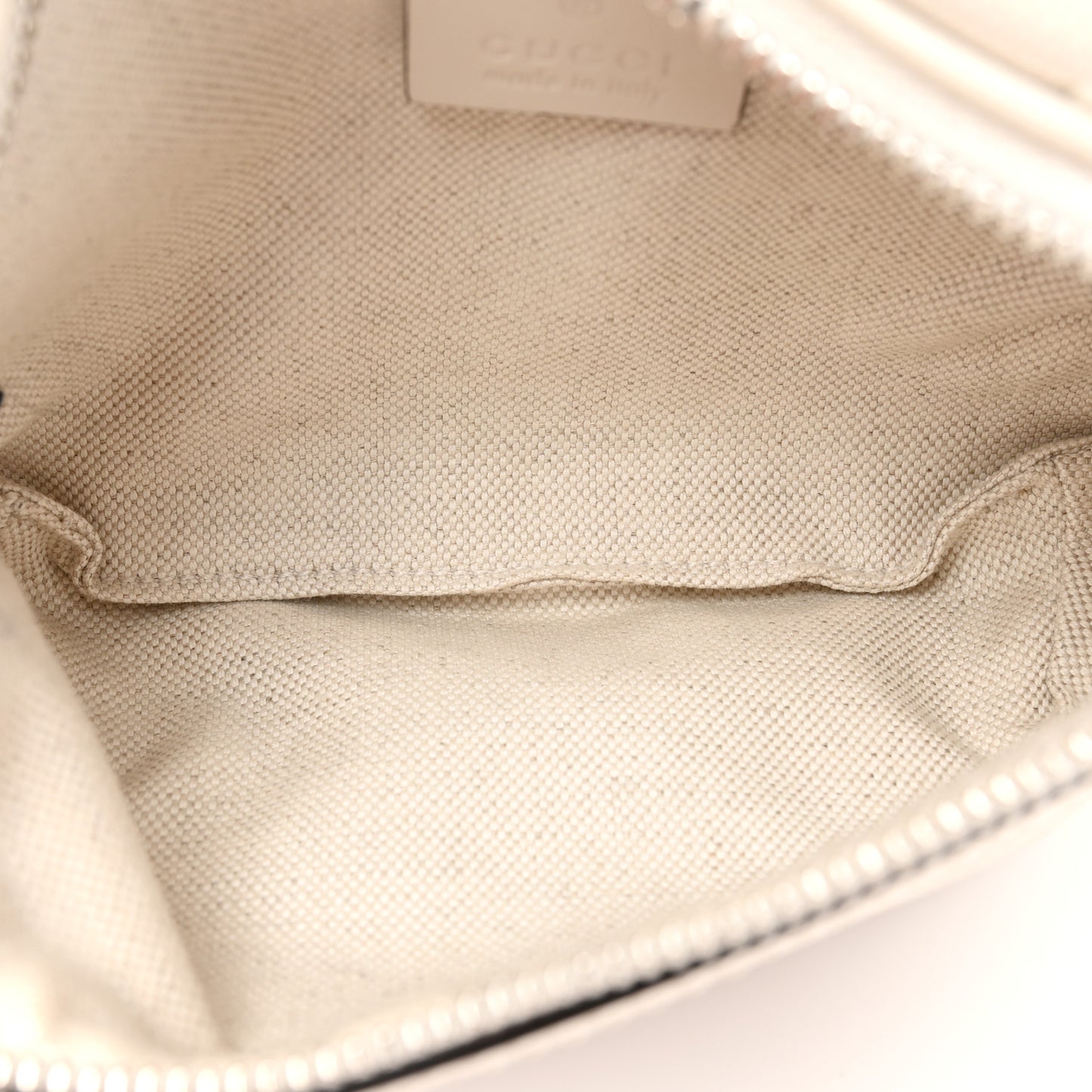 Calfskin GG Tennis Embossed Belt Bag Mystic White