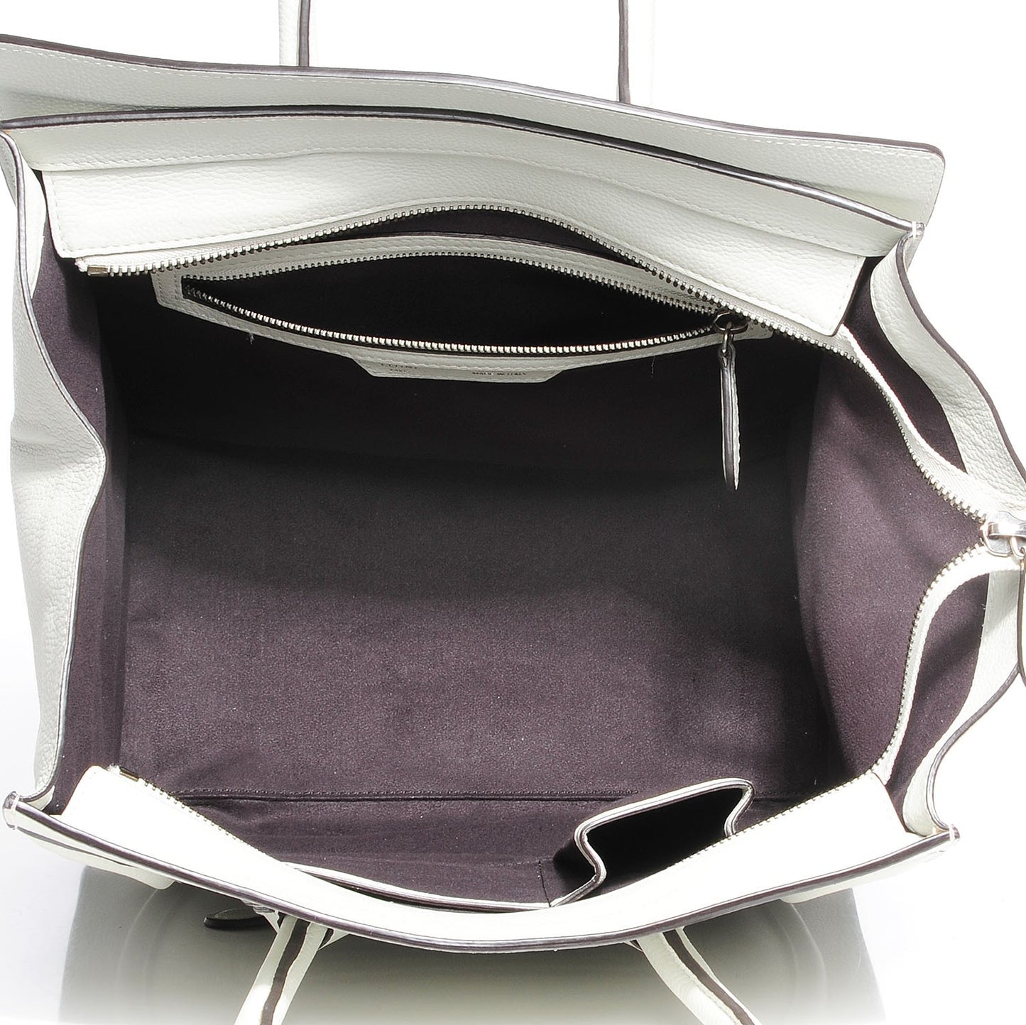 Drummed Calfskin Mini Luggage Lune