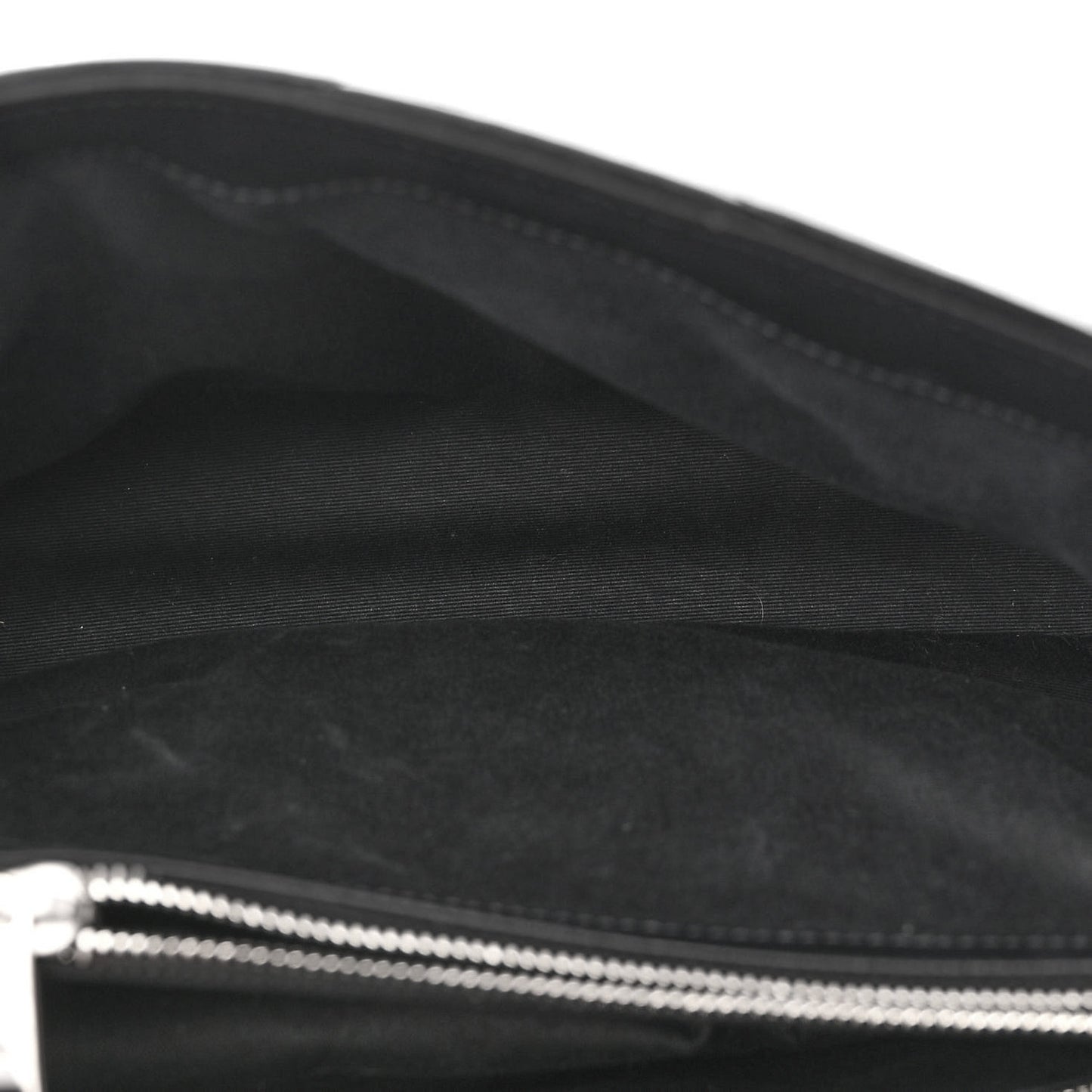 Calfskin Y Quilted Monogram Medium Loulou Chain Satchel Black