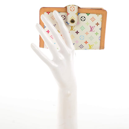 Louis Vuitton Monogram Multicolor French Purse Wallet White 2 of 10