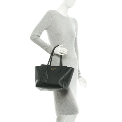 Gucci Pebbled Calfskin Small Swing Tote Black 2 of 7