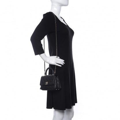 Chanel Caviar Quilted Extra Mini Coco Handle Flap Black 2 of 11