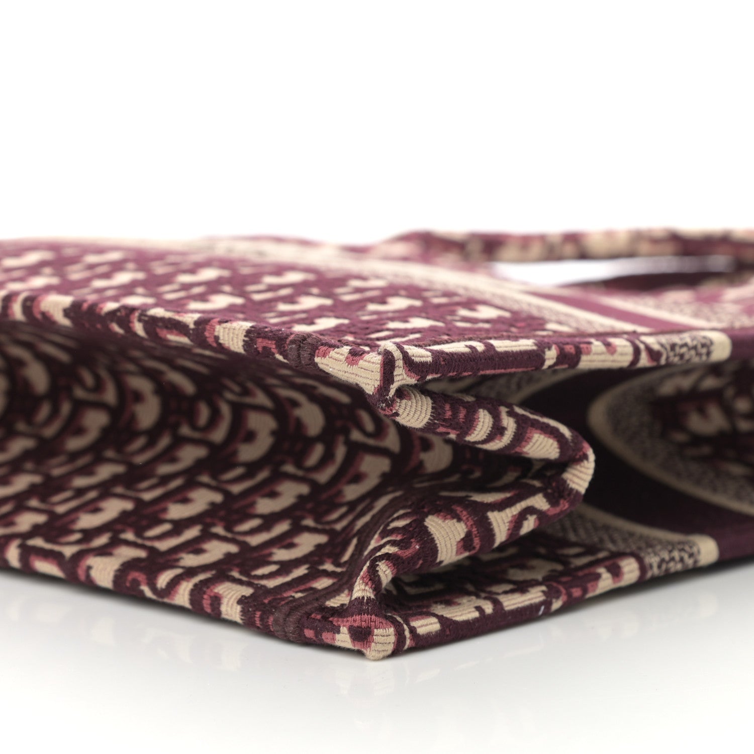 Christian Dior Oblique Medium Book Tote Burgundy Multicolor 10 of 10