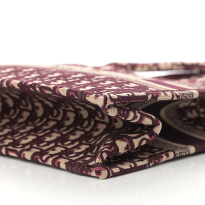 Christian Dior Oblique Medium Book Tote Burgundy Multicolor 10 of 10