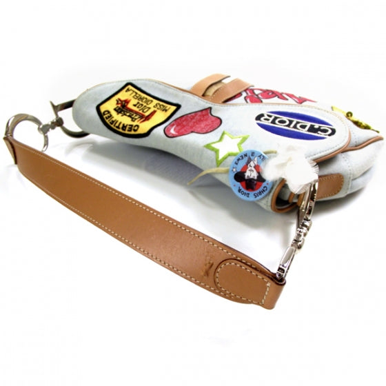 Christian Dior Denim Speedway Saddle Bag 7 of 12