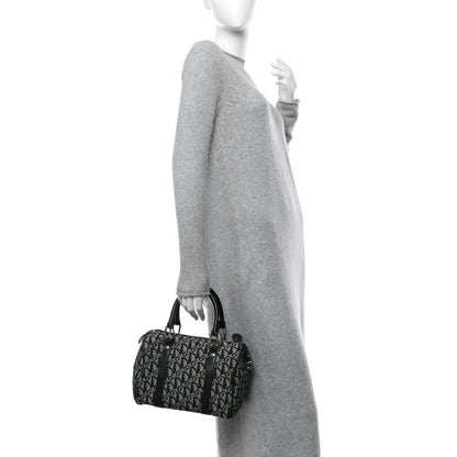 Christian Dior Monogram Boston Black 2 of 11