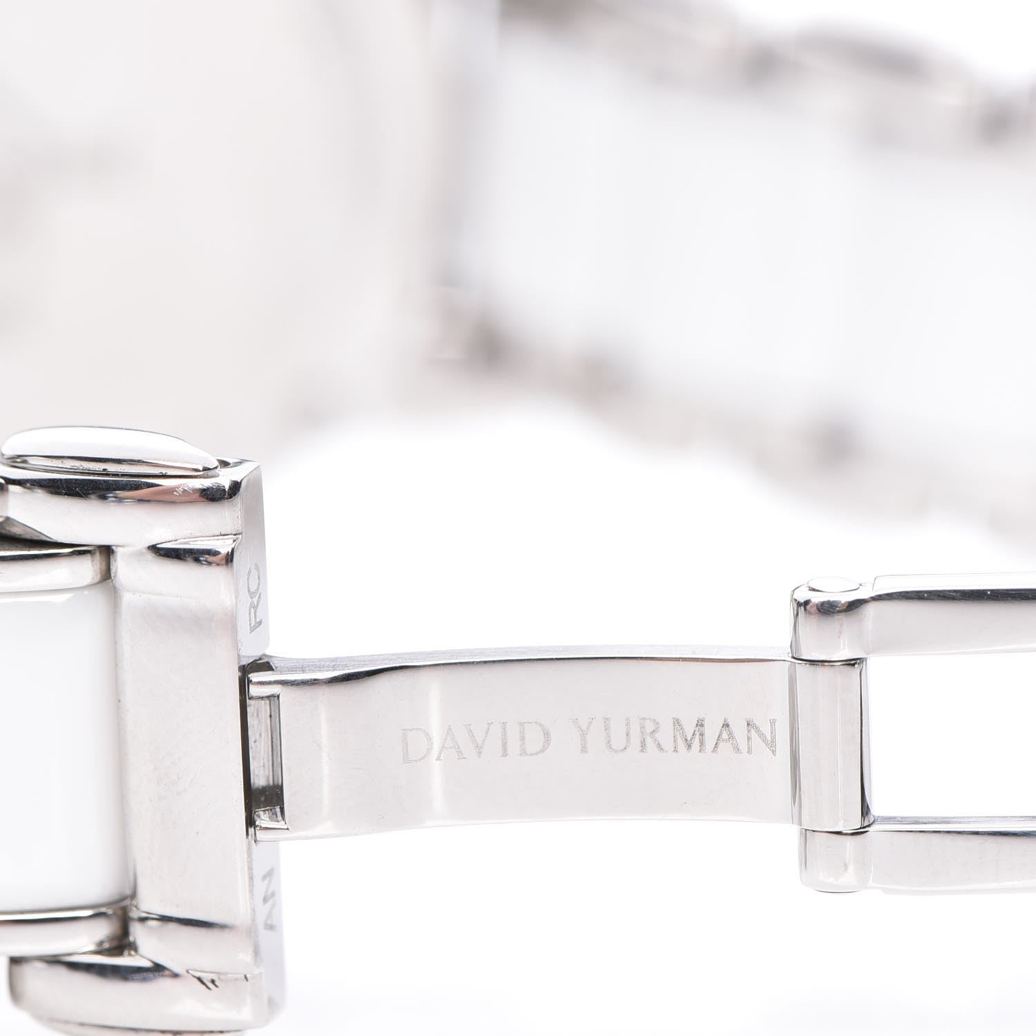 David Yurman Stainless Steel Ceramic Diamond 30mm Classic Quartz Watch White 5 of 8