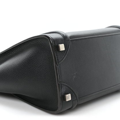 Celine Drummed Calfskin Micro Luggage Black 8 of 10