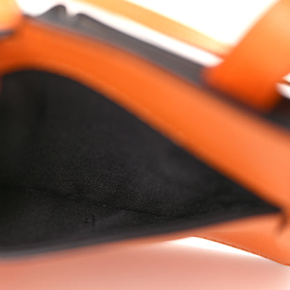 Fendi Vitello Grace Matte Two Pocket Mini Crossbody Aranciata 4 of 7