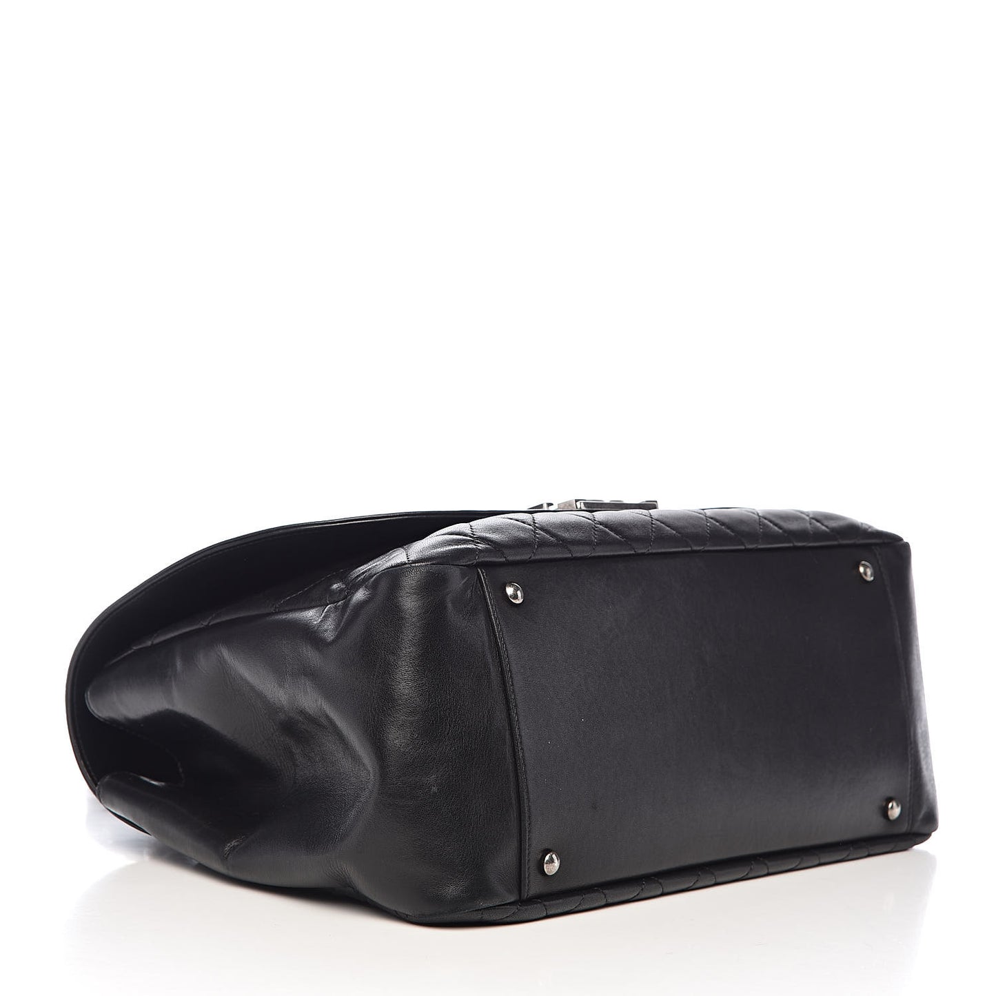 Lambskin Quilted Large Antik Boy Flap Black