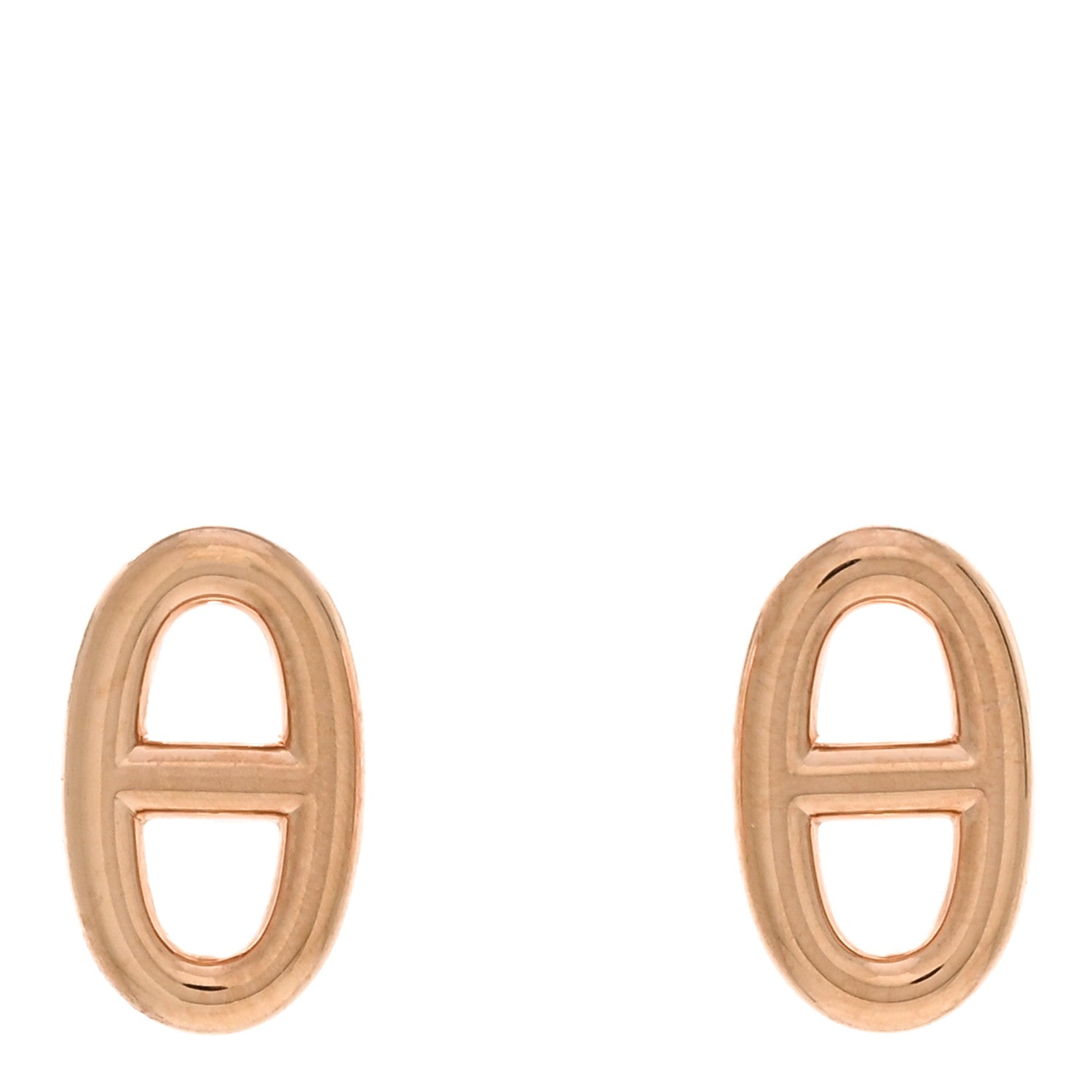 Hermes 18K Rose Gold TPM Farandole Stud Earrings 1 of 5