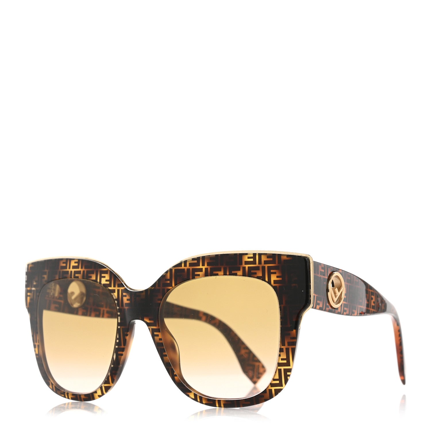 Fendi Acetate F is Fendi FF Cat Eye Sunglasses FF 0359/G/S Havana 1 of 10