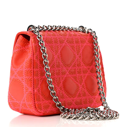 Christian Dior Lambskin Cannage Mini Miss Dior Flap Orange 3 of 9