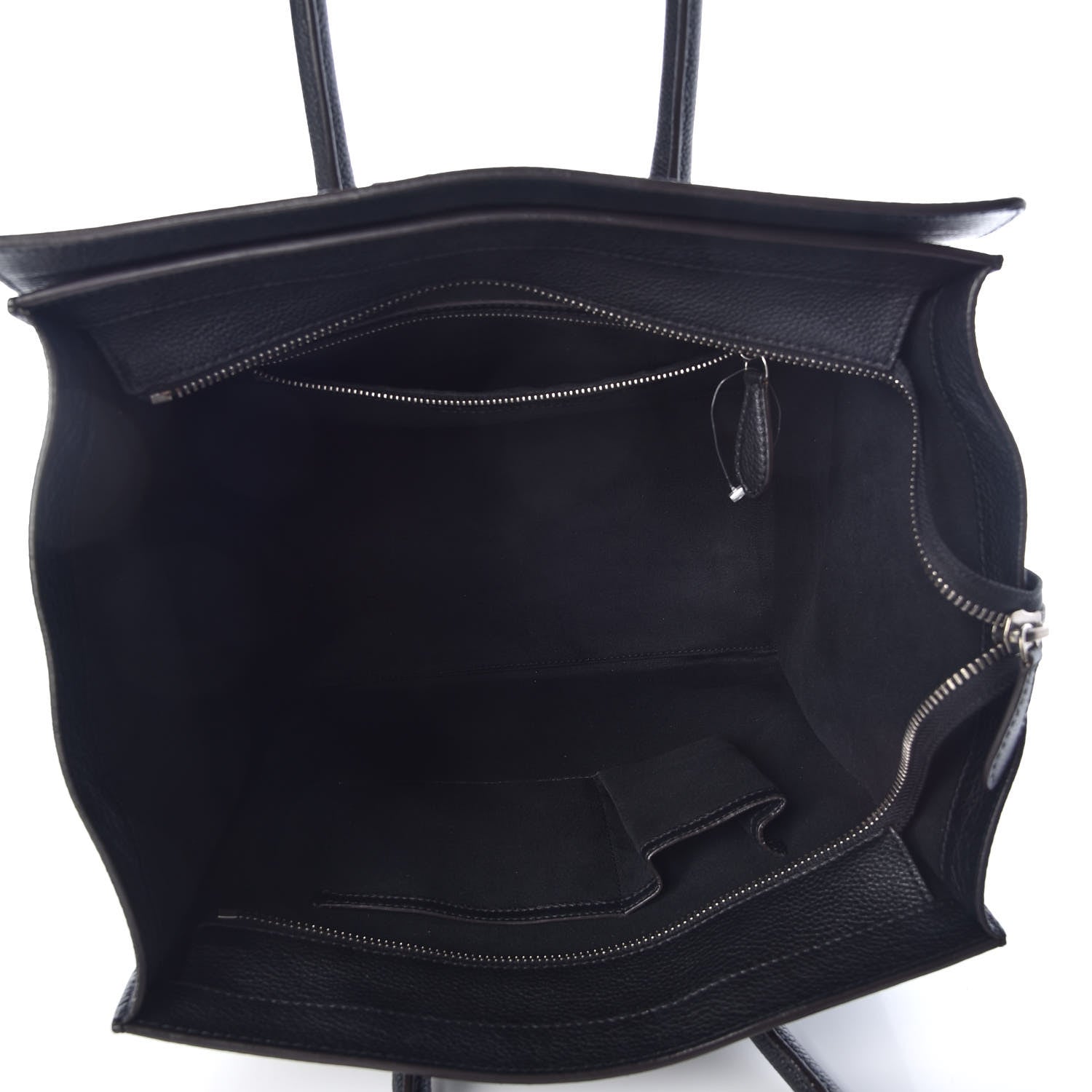 Celine Drummed Calfskin Mini Luggage Black 7 of 10
