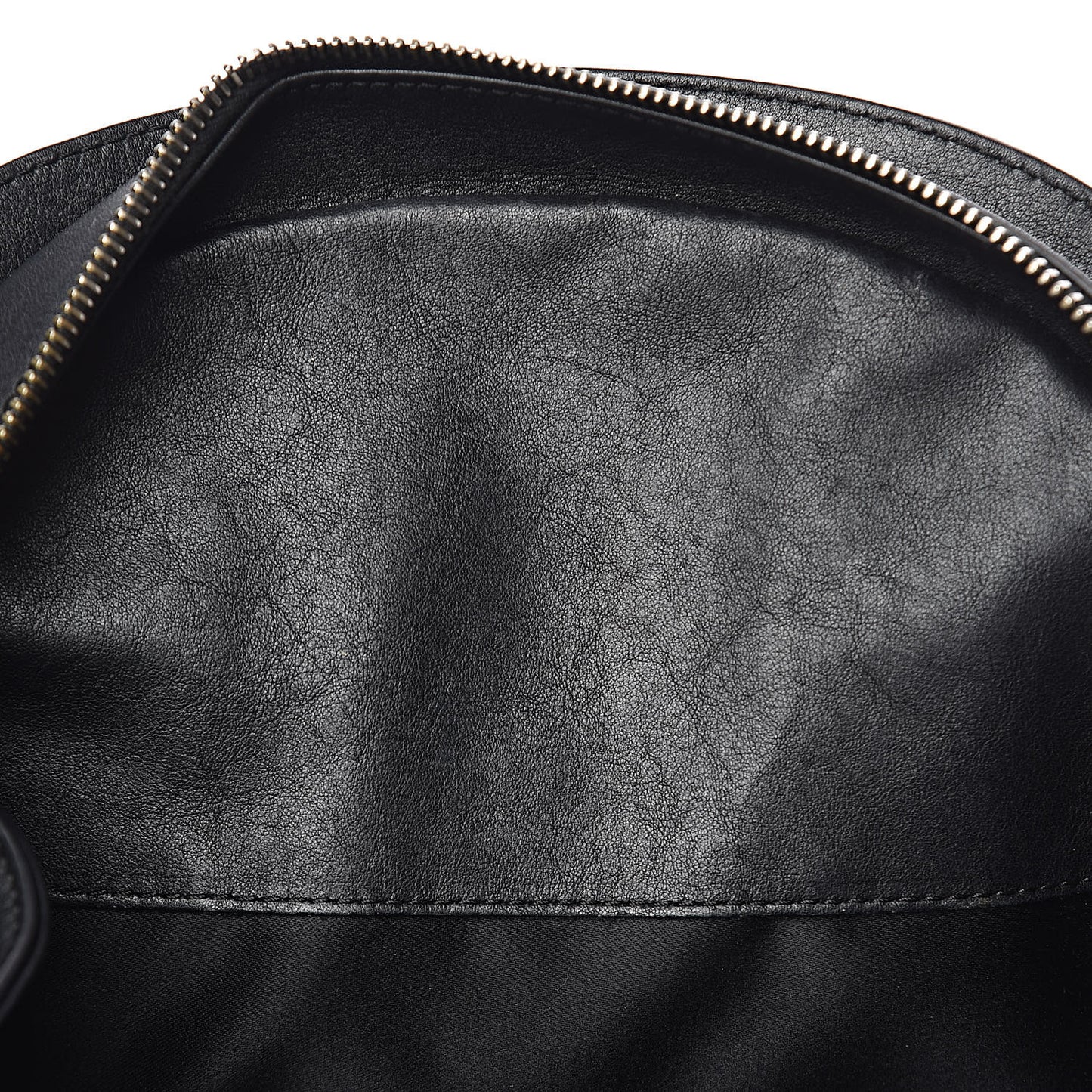 Calfskin Medallion Tribute Bowling Bag Black