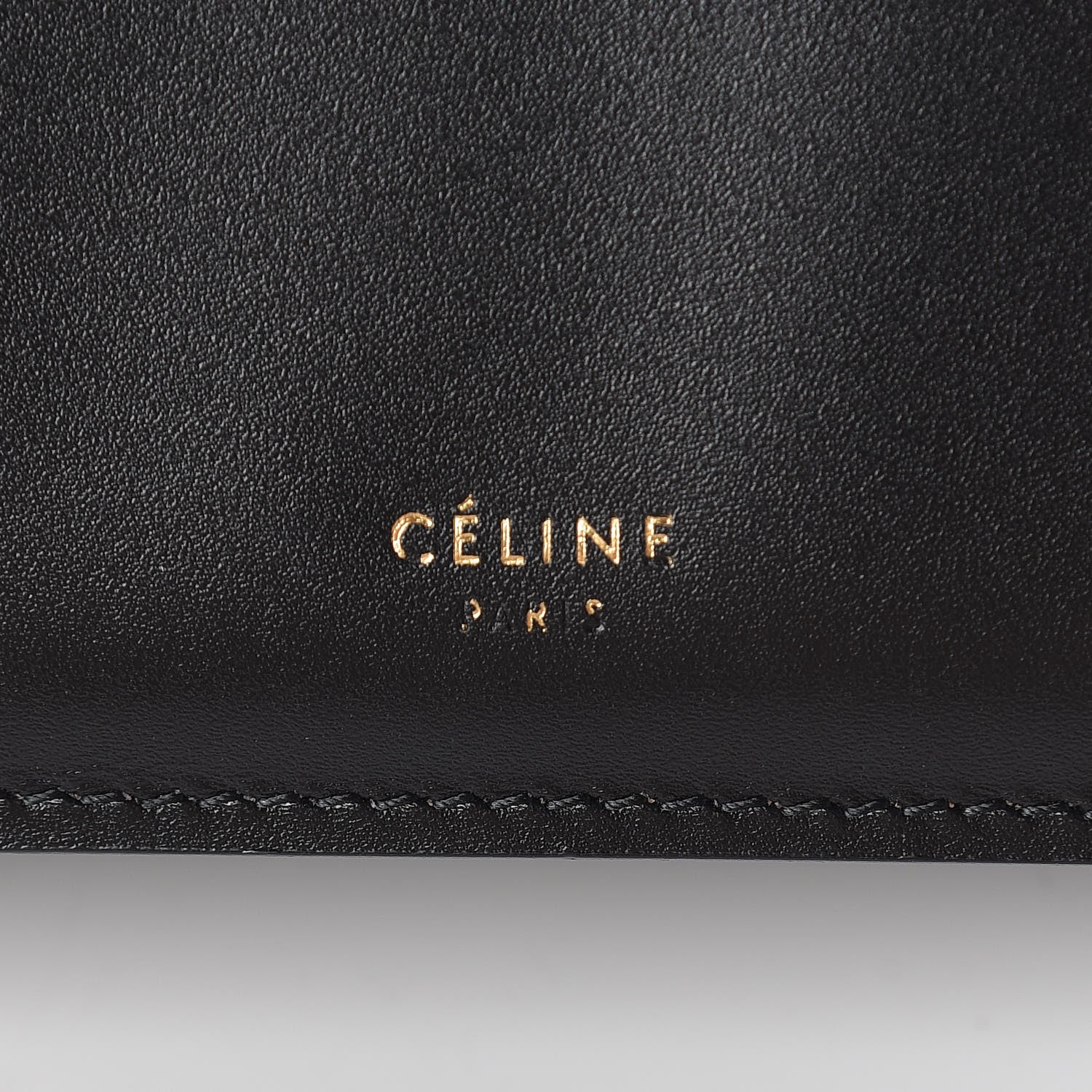 Celine Sleek Calfskin Medium Clasp Bag Black 6 of 9