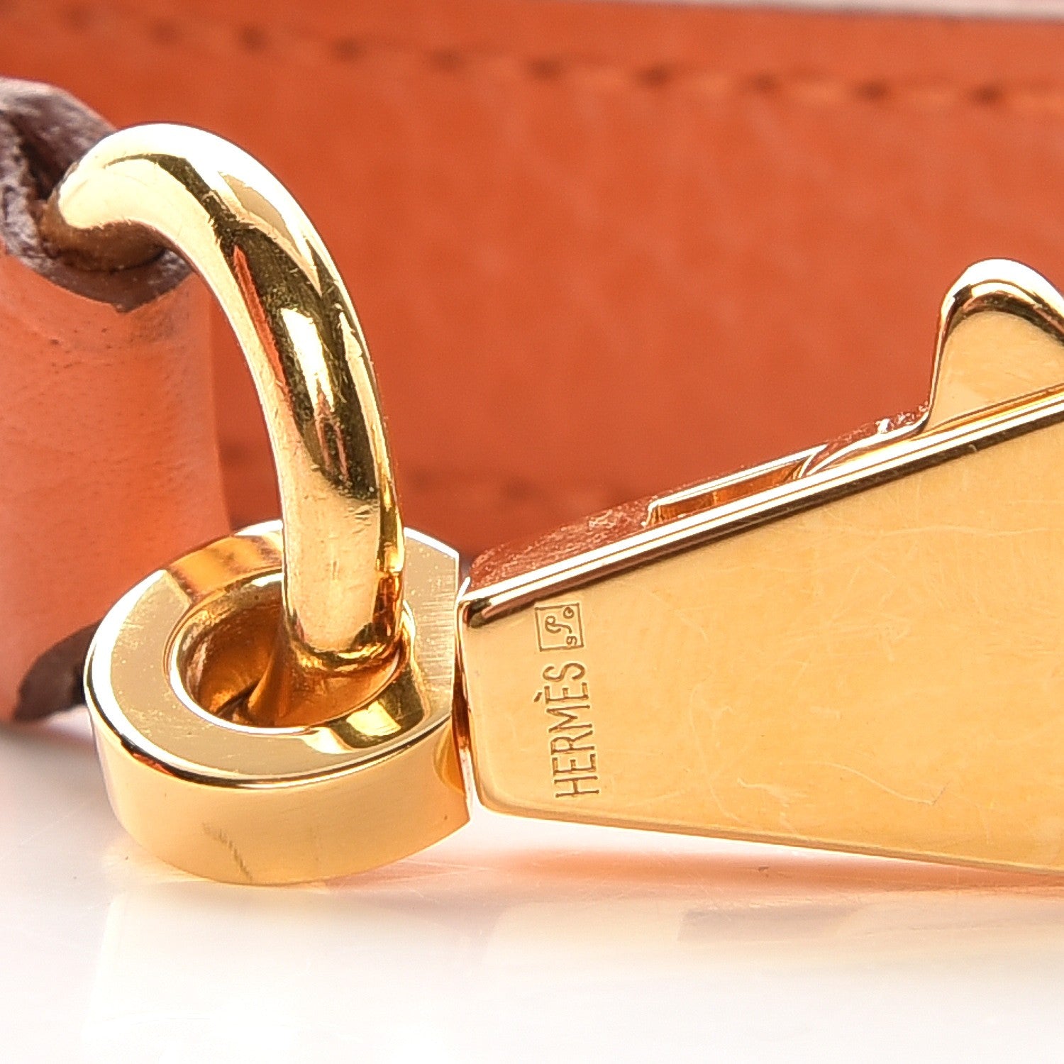 Hermes Togo Kelly Retourne 35 Orange 32 of 34