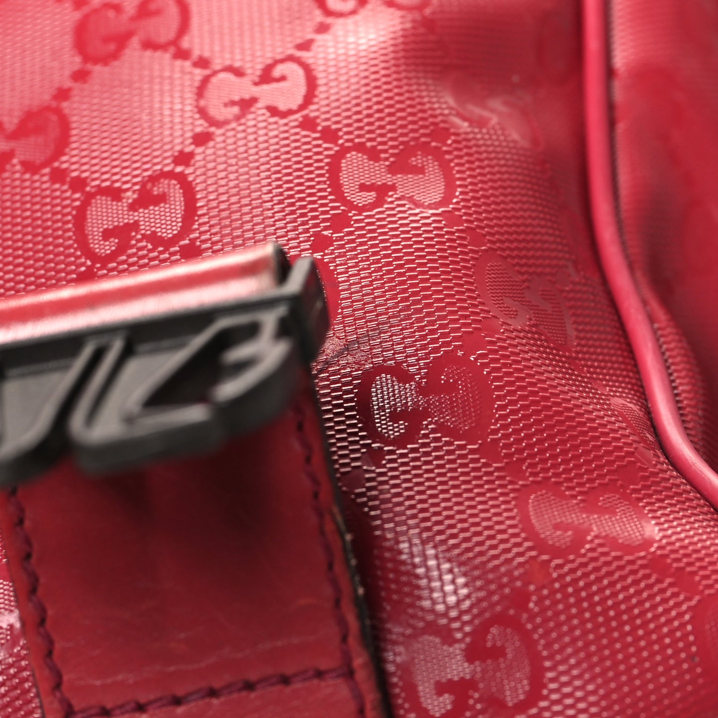 Imprime Monogram Mamas Diaper Bag Red