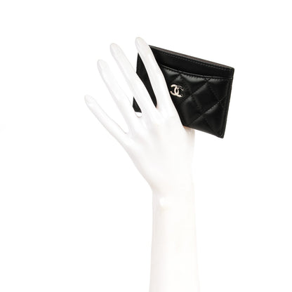 Chanel Lambskin Quilted Card Holder Black 2 of 8