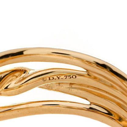 David Yurman 18K Yellow Gold 11.5mm Continuance Ring 57 8 3 of 3