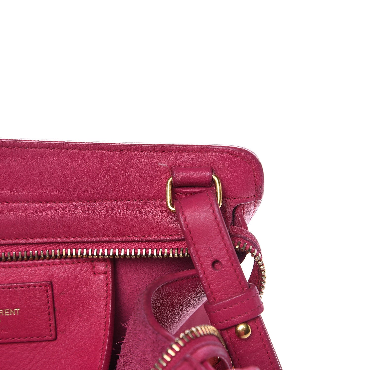 Saint Laurent Calfskin Small Classic Y Cabas Fuchsia 19 of 20
