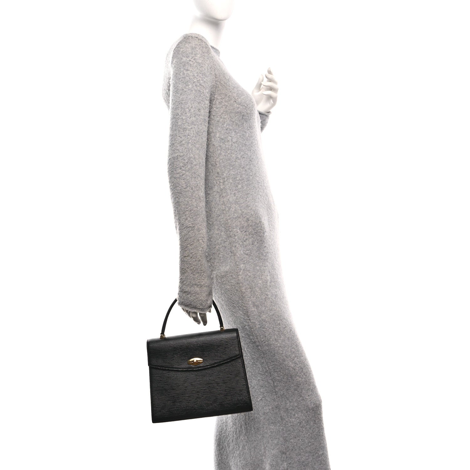 Louis Vuitton Epi Malesherbes Black 3 of 17