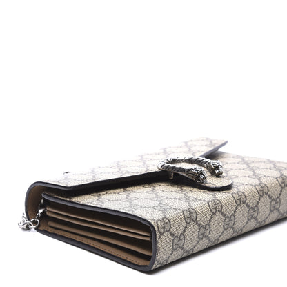 Gucci GG Supreme Monogram Mini Dionysus Chain Wallet Beige Taupe 7 of 10