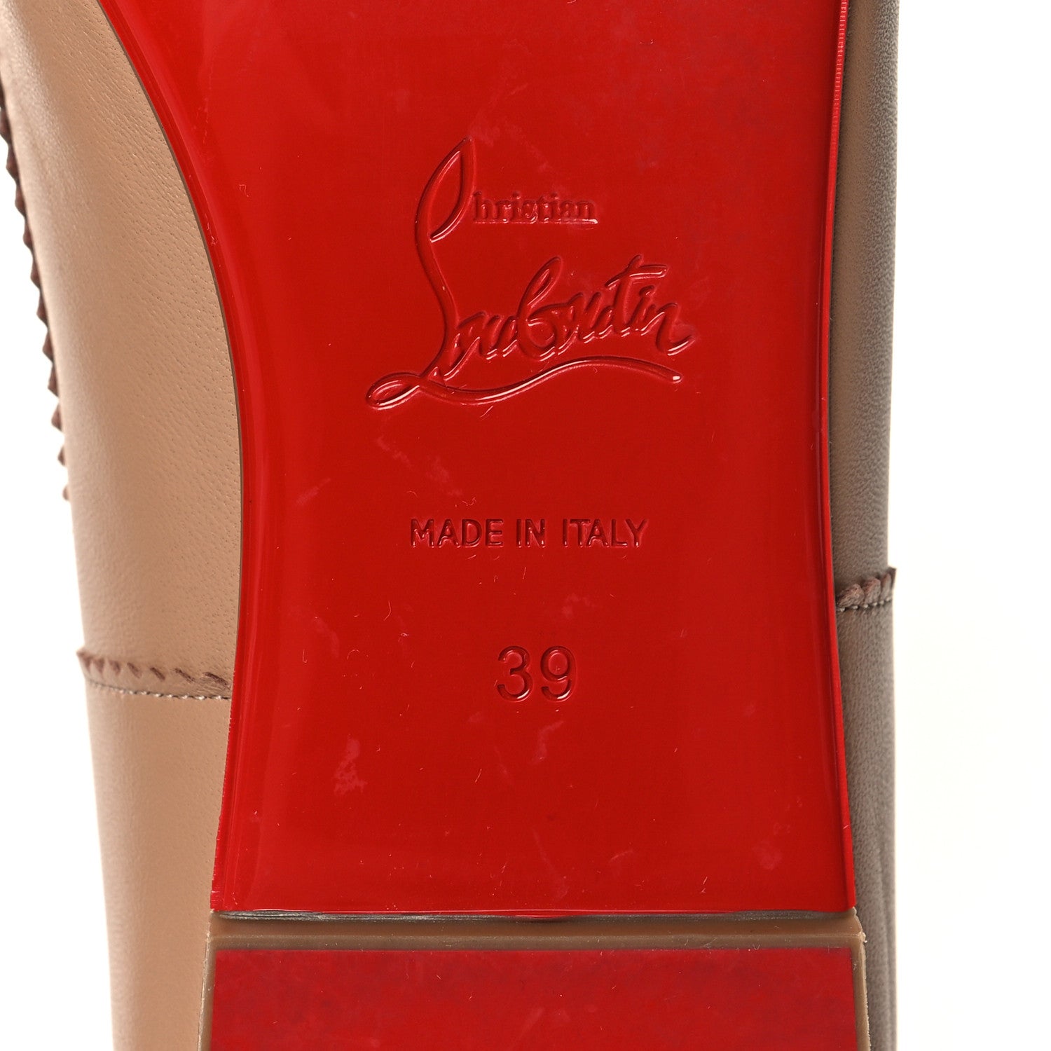 Christian Louboutin Nappa Air Loubi Ballet Flats 39 Blush 6 of 7