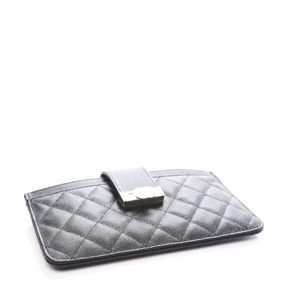 Chanel Caviar Quilted CC Strap Pouch Black 3 of 10